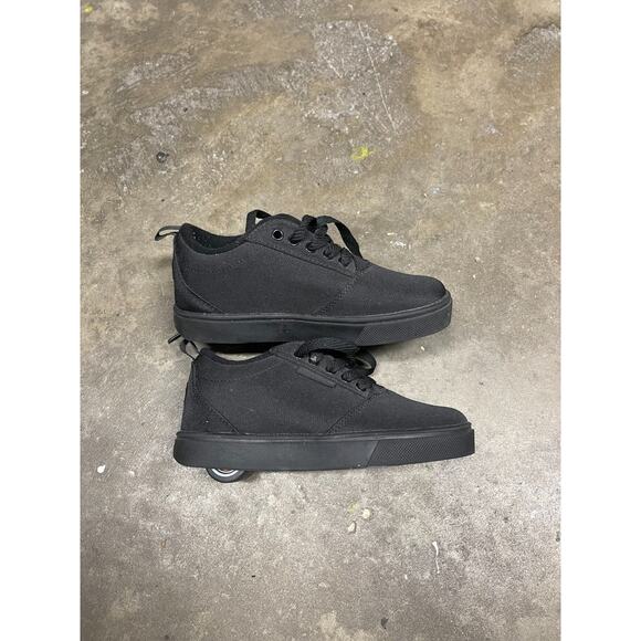Heelys Pro 20 Unisex Kids Black Lace Up Roller Skate Sneaker Shoes Size 2Y - Picture 1 of 6